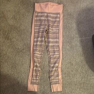 Kari Traa Pink and Gray Leggings